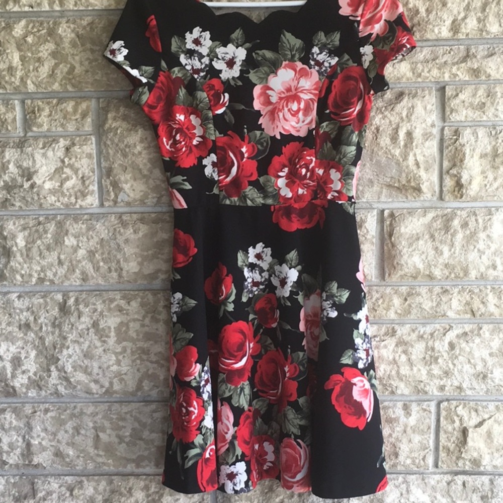 Love...ady Scallop Boatneck Dress